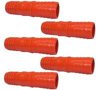 AERZETIX - Lot de 5 Raccords Réparateurs Cannelés 1'' x 1'' - Jonction de Réparation Manchons pour Tuyau d'Arrosage - en Plastique - C48684