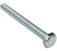 AERZETIX - Lot de 50 Boulons M4x40 - Tête Hexagonale - Ø4x40mm - DIN 933 - Acier Zingué - Argent - Bricolage et Quincaillerie