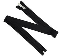 AERZETIX - Lot de 7 fermetures éclair spirales N°5 70 cm | séparables | noir avec tirette décorative | pour veste manteau accessoire et couture d'habillement