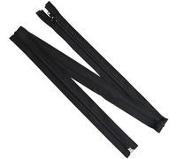AERZETIX - Lot de 8 Fermetures éclair à glissière spirale N°5 100 cm séparables avec curseur | en métal nylon polyester | couleur noir