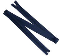 AERZETIX - Lot de 8 Fermetures éclair à glissière spirale N°5 100 cm séparables avec curseur | en métal nylon polyester | couleur bleu foncé