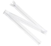 AERZETIX - Lot de 8 Fermetures éclair à glissière spirale N°5 100 cm séparables avec curseur | en métal nylon polyester | couleur blanc