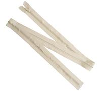 AERZETIX - Lot de 8 Fermetures éclair à glissière spirale N°5 100 cm séparables avec curseur | en métal nylon polyester | couleur beige clair