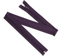 AERZETIX - Lot de 8 Fermetures éclair à glissière spirale N°5 65 cm séparables avec curseur - en métal nylon polyester - couleur violet - couture créations DIY textile