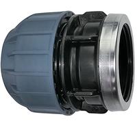 AERZETIX - Manchon Adaptateur Fileté - Réducteur de Compression Droit - Raccord Filetage Femelle 2" - pour Tuyau Ø50mm - en Polypropylène - Connecteur Réparateur