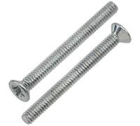 AERZETIX - NV17281 - Lot de 25 Vis à métaux à tête fraisée M2x20 mm à empreinte PZ1 filetage métrique - en acier - couleur argent