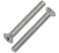 AERZETIX - NV18052 - Lot de 25 Vis à métaux à tête fraisée M3x25 mm à empreinte PZ1 filetage métrique - en acier - couleur argent