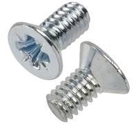 AERZETIX - NV19011 - Lot de 25 Vis à métaux à tête fraisée M2.5x5 mm à empreinte PZ1 filetage métrique - en acier - couleur argent