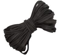 AERZETIX - Passepoil ruban en cuir synthétique 9 mètres x 10 mm - couleur marron - couture customisation vêtements créations DIY décoratives bordure finition textile pour ourlets biais