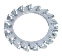 AERZETIX Rondelles éventail M18 denture externe acier zingué