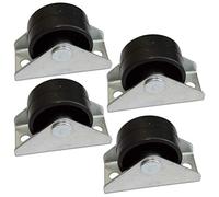 AERZETIX: Roue roulette pour meuble platine fixé Ø30mm W15.5mm H32.5mm 25kg plaque de montage 21x48mm C42666 (4 pièces)