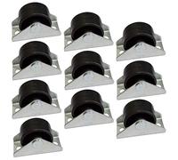 AERZETIX: Roue roulette pour meuble platine fixé Ø30mm W15.5mm H32.5mm 25kg plaque de montage 21x48mm C42666 (10 pièces)