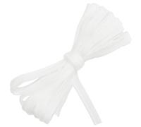 AERZETIX - Ruban galon avec bordure décorative en polyester 4.5 mètres x 10 mm - couleur blanc à effet métallisé - embellissement textile créations couture customisation projet créatif