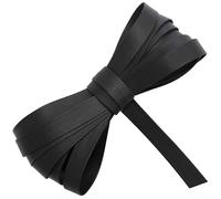 AERZETIX - Ruban galon en cuir synthétique 3 mètres x 15 mm - couleur noir - créations DIY couture customisation vêtements décoration intérieur projet loisir créatif