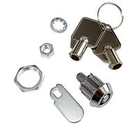 AERZETIX - Serrure Tubulaire à Came Batteuse pour Meuble Boîtier Boîte aux Lettres - Ø12mm - C43604