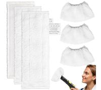 Aerzouser 6 PC Convient pour Karcher SC3 SC4 SC5 SC1 SC2，Compatible avec Lingette Karcher，Compatible avec Serpillere Karcher，Compatible avec Lingettes Karcher Nettoyeur Vapeur
