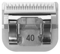 Aesculap Tête de tonte SnapOn, lame de cisaillement, taille 40, acier au carbone, hauteur de cisaillement 0,25 mm, largeur de cisaillement 40 mm
