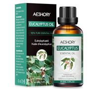 AESHORY Huile Essentielle de Eucalyptus 50ML, Huile de Eucalyptus pour Diffuseur, Huiles Parfumées Aromathérapie de Qualité pour Massage, Bain, Soins, Détendre, Apaiser