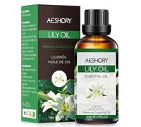 AESHORY Huile Essentielle de Lys 50ML, Huile de Lys pour Diffuseur, Huiles Parfumées Aromathérapie de Qualité pour Massage, Bain, Soins, Détendre, Apaiser