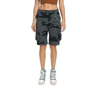 Aeslech Short Femme Militaires Camouflés pour Femmes 6 Poches Vêtements D'été Décontractés pour Le Travail Extérieur Camo E US 10 - FR 42