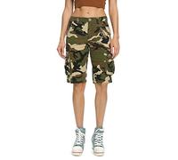 Aeslech Short Femme Militaires Camouflés pour Femmes 6 Poches Vêtements D'été Décontractés pour Le Travail Extérieur Camo M US 4 - FR 36