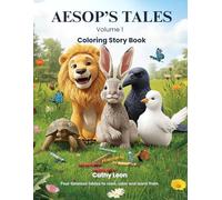 AESOP'S TALES: Volume 1 - Coloring Story Book: A fun collection of four moral tales to read and color