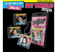 AESPA 3rd Mini Album MY WORLD Smini Ver. Music NFC CD+Ball Chain+Photocard+Gift