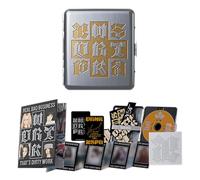aespa - aespa - 1st Single Album [Dirty Work] (Dirty Case - Gold Cover.) Package Box & Tin Case + Mini CD-R + Mini Photobook + Sticker + Accordion Fold Card + 2 Pin Button Badges + 4 Extra Photocards