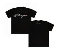 aespa SYNK Parallel Line World Tour Merch Collection Logo T-Shirt, Noir, XL-XXL Mixte