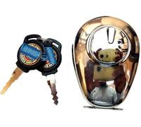 AEspares Bouchon de réservoir à essence avec 2 clés compatible avec Royal Enfield Classic Bullet 350 500cc