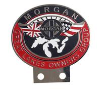 AEspares Compatible avec badge de voiture émaillé Morgan Great Lakes Owners Group