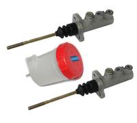 AEspares Compatible avec Jcb Lot de 2 maîtres-cylindres de frein et réservoir de rupture 15/920110 15/910800
