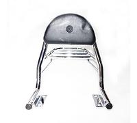 AEspares Compatible avec porte-bagages arrière Royal Enfield Twins Interceptor et coussin de dossier