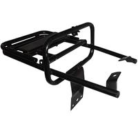 AEspares Compatible avec Vespa PX LML Star Stella Porte-bagages arrière pliable Noir