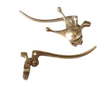 AEspares Ensemble de leviers en laiton de 2,5 cm + leviers d'étranglement compatibles avec BSA Triumph Ariel Universal Vintage Bike