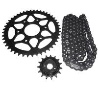 AEspares Kit chaîne et pignon compatible avec KTM Adventure 390 2020-2023