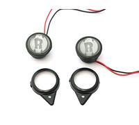 AEspares Lampe pilote LED avec logo R compatible avec Royal Enfield Electra 140223