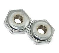 AEspares Lot de 2 écrous de bras oscillants pour moto Royal Enfield Bullet 350 500