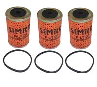AEspares Lot de 3 filtres à huile compatibles avec Massey Ferguson 35, 65, 100, 135, 700, 765, 800