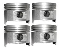 AEspares Lot de 4 pistons cylindriques 0,50 mm OS compatibles avec Maruti Esteem, Gypsy King 12111M63B50-050