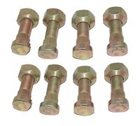 AEspares Lot de 8 boulons de moyeu arrière de type long Compatible avec tracteur Massey Ferguson