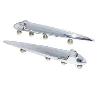 AEspares Paire de charnières chromées pour capot de voiture 22,9 cm