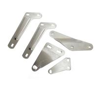 AEspares Support silencieux d'échappement en acier chromé compatible avec Royal Enfield Motos