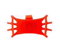 AESRTMJ 360 Rotatif Vélo Moto Sûr Support De Téléphone Portable Silicone pour Type Traction pour Tous Les Supports(Orange)