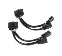 AESRTMJ Adaptateur De Conversion For Faisceau Câbles Connecteur Prise Boîtier Quad Vers Phare Projecteur Pour Dodge Pour Ram 2009-2017 2018 2 Pièces