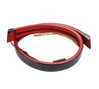 AESRTMJ Feu Arrière Clignotant LED Universel Effet Carbone 120Cm Ou 130Cm Étanche 12 VAvec Aileron Intégré Accessoires(Black Multifunction,130CM)