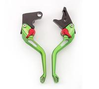 AESRTMJ Levier De Frein Et D'embrayage Réglable En Aluminium Pour Moto Pour Suzuki XF650 XF-650 Pour Freewind XF 650 1997-2002 2001 2000 1999 1998(Vert)