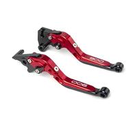 AESRTMJ Levier De Frein Et d'embrayage Rétractable Et Pliable Réglable pour Moto pour Kawasaki Z900 Z 900 2017-2020 2022 2023 2024(Rouge)