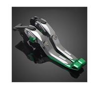 AESRTMJ Leviers De Frein Et D'embrayage Réglables En Aluminium 5D Pour Moto Pour Kawasaki Z1000SX Pour Ninja 1000 Pour Tourer Z1000 2011-2016(Green Gray)