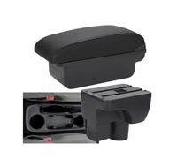 AESRTMJ Pour C&hevrolet Pour Sail 3 Boîtier D'accoudoir Pour Aveo 3 Accoudoir Auto Pièces De Retrofit Boîte De Rangement Décoration Accessoire Auto(C2 Ligne noire PAS d'USB)